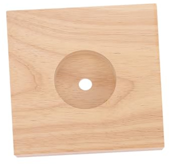 CLISPEED 2pièces Base De Lampe Bois Carré Socle Solide Pour Lampe De Table Accessoire Déco Et Veilleuses Lot