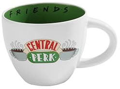 Pyramid International Taza de Café Grande Central Perk, cerámica, Blanco, Talla Ãšnica, 22oz.