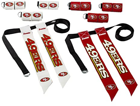 Franklin Sports Flag Set NFL San Francisco 49Ers Ensemble Drapeau de Football pour Enfant Unisexe, Spécifique à l'équipe, Taille Unique