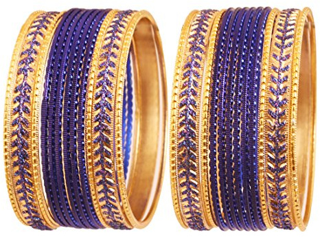 Touchstone Métalliques colorées 2 douzaines de bracelets collection spéciale de bijoux de bracelets pour femme 2.75 Lot de 2 Bleu royal