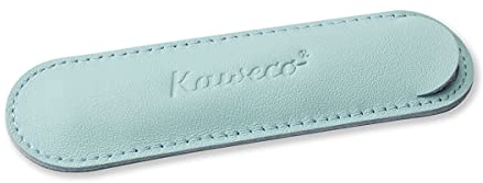 Kaweco Eco 1er Leder Etui Tender Mint I Stifte Etui passend für die Sport Serie I Schreibetui aus echtem Leder mit schöner Prägung I schicke & Klassische Stifttasche I Stiftetui 12 x 3,5 cm