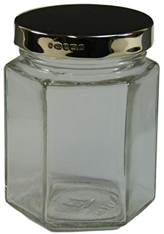 Merritt Robinson Ltd NEW - Solid Sterling Silver LID - EMPTY Jar - 8 oz - Wedding Favours