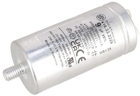 sparefixd Condensateur 9uF pour sèche-linge Ariston