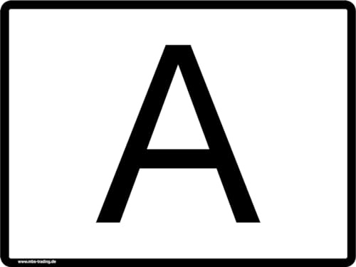 A-Schild Aufkleber für Abfalltransport – Luftkanalfolie für blasenfreies Verkleben – Wetterfest – Lkw & Transporter Abfallwarntafel – 15x10 / 30x20 / 40x30 cm, Größe: 50 x 40 cm