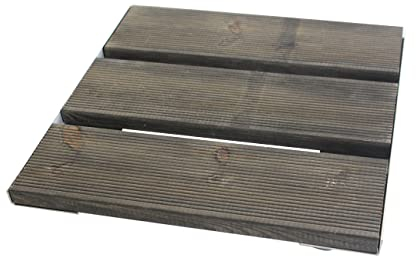 Pflanzenroller Exklusiv EH280 bis 280kg Blumenroller Untersetzer hochwertig (400x400mm, Douglasie)
