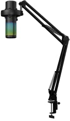 Newskill brazo de soporte Mic Holder para micrófono ajustable plegable con fijación de abrazadera y altura regulable