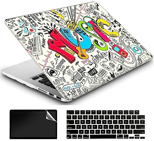 AMCJJ Coque Compatible Avec MacBook Air 13,6 Pouces M3 A3113 M2 A2681 2024 2023 2022,Plastique Coque Rigide Case + EU Protection Clavier + Protecteur d'écran,Carte du Monde