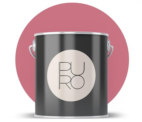 Livingwalls PURO Premium Wandfarbe c2032 - Malerfarbe mit sehr hoher Deckkraft - matte hochwertige Innenfarbe in Pink - 1l