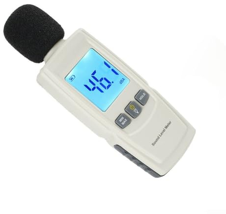 Digitales Schallpegelmessgerät, Dezibel-Messgerät mit LCD-Display, Schallpegelmessgerät, DB/SPL-Meter, Geräuschdetektor für Zuhause, Büro, Schule