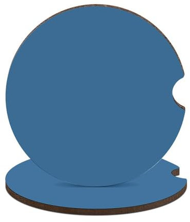 2 posavasos para automóvil, antideslizantes, absorbentes, color azul marino, accesorios universales para portavasos de coche con base de corcho de 2.6 pulgadas