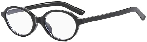 YAMEIZE Ovala blåljusglasögon för kvinnor och män, små antiblåljusglasögon, retroglasögon med blåljusfilter, gamingglasögon