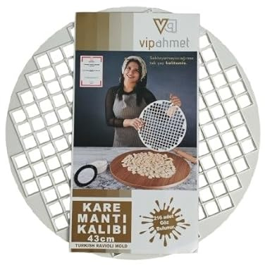 Pelmeni Pelmeniza Ravioli Maultaschen Dumpling Maker Tortellini Ausstechform Teigtaschenformer Teigtaschen Manti Kalibi (Ravioliformer Groß 43cm Quadratförmig)