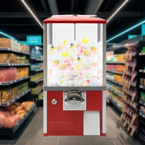 LYJYUJIE Distributeur Automatique De Gomme en Surmarchage, Vérification des Récompenses avec des Clés, Distributeur De Distributeur De Machines en Capsules, Distributeur Automatique ~ /