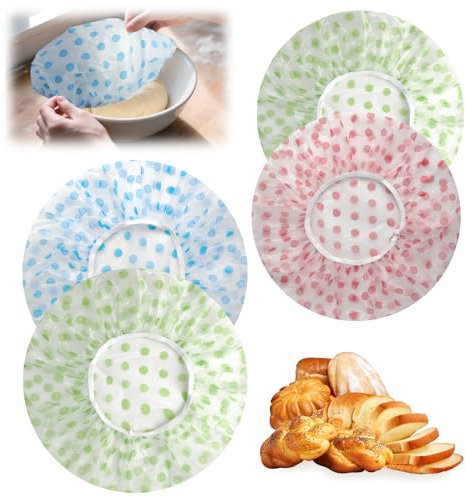 4Pcs Bowl Covers for Bread Proofing Reusable Proving Bags Proofing Cover for Dough Adjustable Bread Proofing Cover Waterproof for Food/Sourdough/Fruit/Vegetable/Meat/Canned Preservation