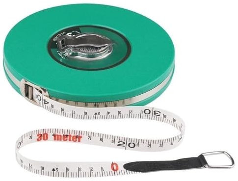 Mètre ruban long, enrouleur de chantier, ruban en fibre de verre, ruban à mesurer portable étanche avec glissière de verrouillage for menuiserie, plomberie, bricolage et chantier de construction inten