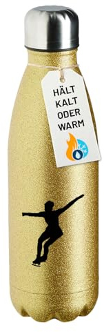 Huuraa Trinkflasche Eiskunstlauf Silhouette Geschenk