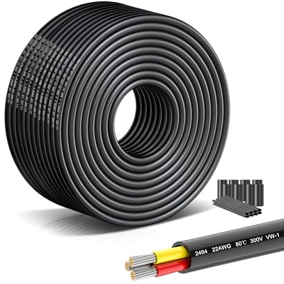 SCHDRA UL2464 22 AWG 3 Core Low Voltage Cable, 3x0.3mm², 82.02 ft