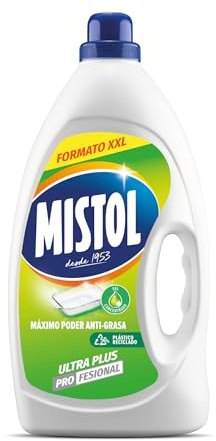 Mistol - Ultra Plus Profesional | Gel Concentrado para Lavar a Mano | Máximo Poder Anti-Grasa | Formato XXL | 4L
