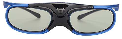 VELATEMOR DLP Link Gafas 3D, Gafas de Obturador Activo Recargable de 144Hz, Gafas de Obturador Activa 3D Livianas y Cómodas para Todos los Proyectores 3D DLP Link 3D