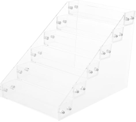IWOWHERO Organizador Esmaltes Uñas Acrílico Transparente Soporte Esmalte Práctico para Salón Manicura y Maquillaje Mesa Tocador