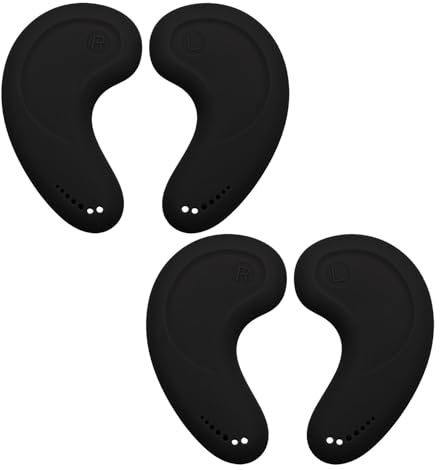 Healifty Black Reusable Silicone Ear Covers for Hair Dyeing Protection Heat Resistant Earmuffs for Styling Salon Use