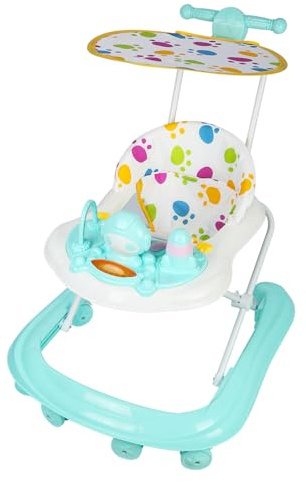 Belfoyer Lauflernhilfe Baby 3in1, Faltbarer Lauflernwagen ab 6 Monate mit höhenverstellbarem Sitz, Musik- & Licht-Aktivitätscenter, Gehfrei Baby mit Rollen & Bremsfunktion-WX38501