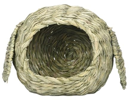 Generiskt gräshus för kaniner, gräshus kanin | naturligt producerat | djurgömställe – gömställe och lekhus av naturligt gräs för och marsvin gräs kaninhatt