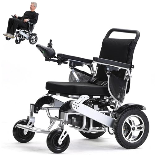 Silla de ruedas eléctrica con motor de 500 W, rango de 15 km, capacidad de 330 libras para movilidad al aire libre