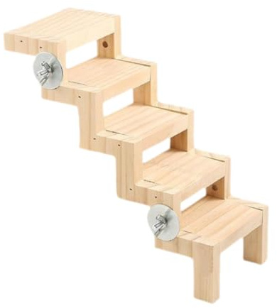 RoaQinFo Struttura per Arrampicarsi per Pappagalli, per Attività per Uccelli, 18x9.3x5.3 Cm