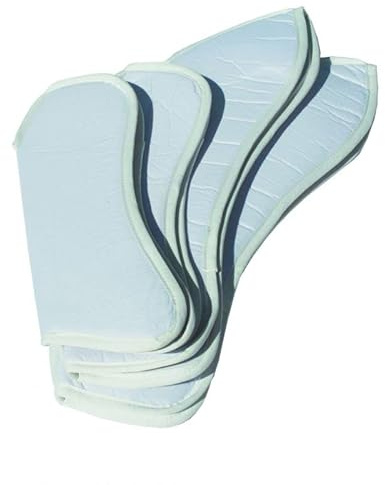 Rhinegold shaped leg pads gamgee travel bandage stable pads Set Of 4 (White, Full)