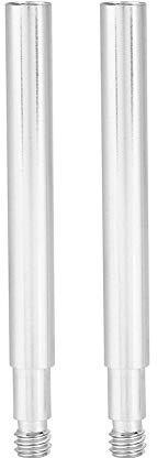 Dilwe 2 Stücke Presta Valve Extender, Fahrradschlauch Presta Ventilverlängerung Innen Reifen Ventile Verlängerung für Fahrrad Reifen 60mm(Silber)