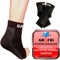 gr8ful® Plantar Fasciitis Socks | Support Sleeves with 24/7 Compression & Treatment for Foot Arch, Heel, Fascia & Achilles Tendonitis, Men/Women, Pain Relief Night Splint Sock | Black 1 Pair S/M