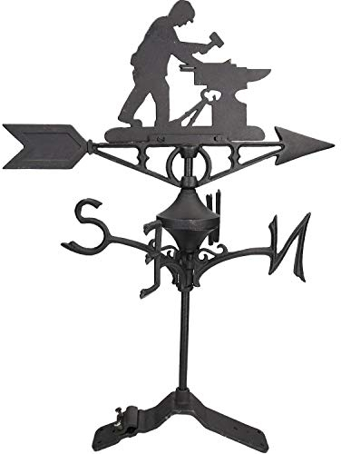 Schmied Wetterfahne vergeblich Ridge Berg Haus Dach Gusseisen Workshop Amboss