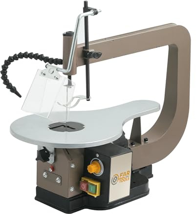 Fartools One - Scie à chantourner 120W table métal 415x250mm inclinable 45°, vitesse variable 400-1600tr/min, capacité coupe 330x70mm