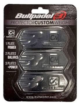 Bull Padel Protector BULLPADEL Custom Weight 005 Pala, Adultos Unisex, Negro (Negro), Talla Única