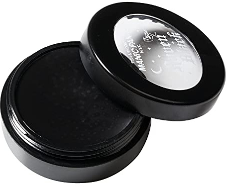 MANIC PANIC Raven Black Face Paint - Black Makeup for Face, Eyes & Body - High Pigment Body Paint with Matte Finish - Halloween, Cosplay & Stage Makeup - Vegan & Cruelty-Free Cream Formula