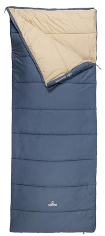 NOMAD® Blazer Schlafsack Deckenmodell | Bis 190cm Körpergröße | Baumwolle | Zum Aufzippen | Zugluftstreifen | Zwei-Wege-Reißverschluss | Inkl. Abdeckung