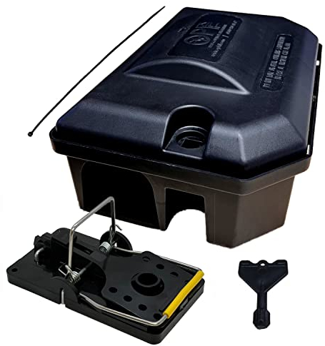 Opkill 1 x External Rat Snap Trap & Rodent Control Box - Rat Trap Safety Box, No Poison - Eco Professional Quality