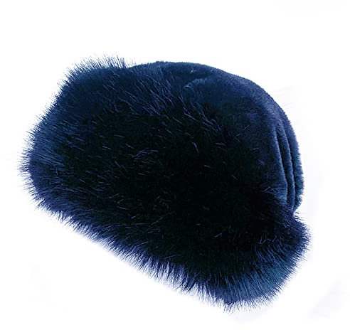 Winter Mütze Kunstpelzbesetzte, Damen Wintermütze mit Fleecefutter, Damen Kunstpelz Pelzmütze Faux Fuchs Warm Weich Pelz mütze für Reisen, Skifahren, Wandern