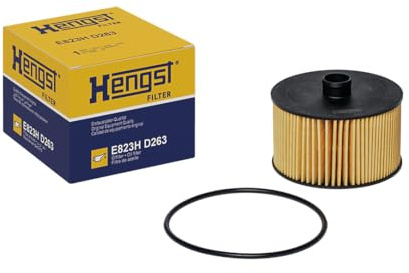 HENGST - Ölfilter E823H D263 - Öl-Filtereinsatz für KFZ | Hochwertiger Motorölfilter für KFZ mit Otto- oder Dieselmotor - Robuster Ölfilter mit hoher Schmutzaufnahmefähigkeit