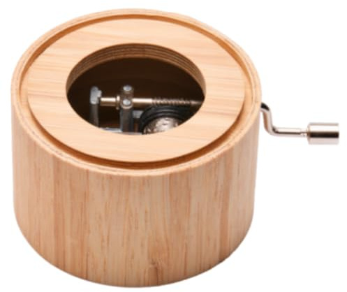Spieluhr aus Bambus mit der Melodie: Für Elise von Ludwig van Beethoven - music box von Kurbelwerk green-line, Classic-Edition, gerahmt