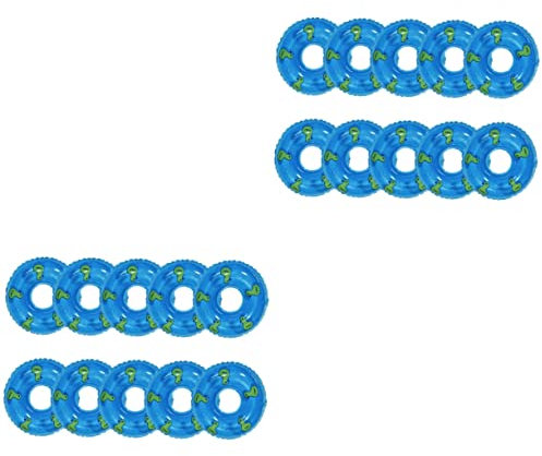 SAFIGLE 20 STK Entenschwimmring Kleiner Schwimmring Kleine Schwimmringröhren Mini Gummienten Schwimmen Zubehör Schwimmende Mini-schwimmringe Mini-rettungsring PVC Kind Kleine Ente Foto