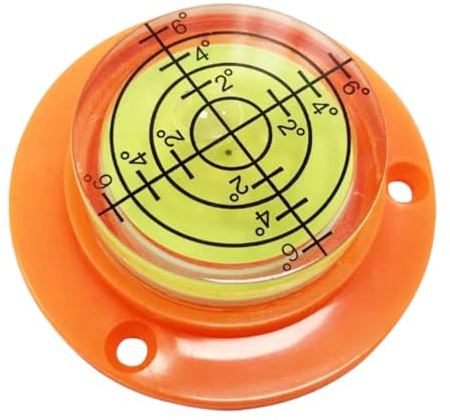 Dunnet Tools Bullseye Spirit Level, 50mm High Precision Mini Spirit Level, Small Circular Bubble Level for Caravan, Boat, Campervan, Turntable, and DIY, Magnetic, Universal Leveler Tool