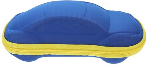 SAFIGLE Caja De Gafas Para NiñOs Estuche Eva Colorido Y Ligero DiseñO De Coche Divertido Almacenamiento Seguro Y PortáTil Para Gafas ProteccióN Antigolpes 17X8X6Cm