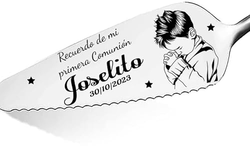 Cuchillo de pastel personalizado para comunión, cuchillo para pastel de boda, cuchillo para pastel de cumpleaños, cuchillo para pastel de aniversario