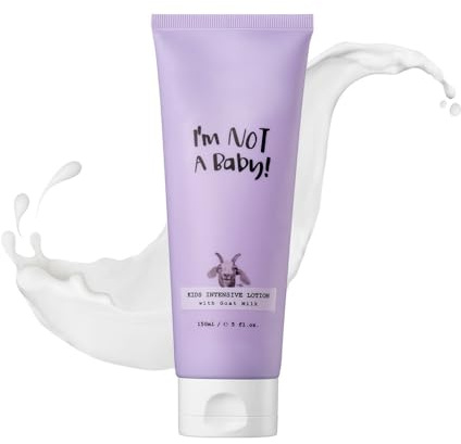 I'm NOT A Baby! Lozione Idratante per Bambini con Latte di Capra, Acido Ialuronico e Ceramidi, 150ml