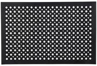 Doortex® Offene Schwarze Anti-Ermüdungsmatte - 80 x 120cm