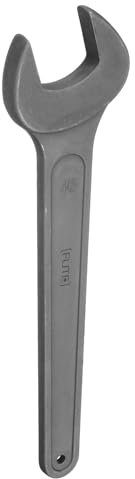 sourcing map Single Open Ended Spanner Wrench, 46mm (1 13/16-inch), Thicken Carbon Steel Open End Wrench Tool for Automotive Repair and Furniture Assembly, Grey