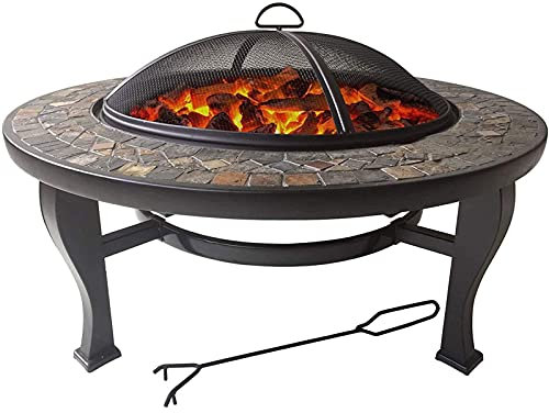 XZHOOQP Foyers extérieurs Brasero extérieur, Barbecue de Villa de Jardin, poêle à Griller Multifonctionnel CharIndoor Home Barbecue Table Brasero Table