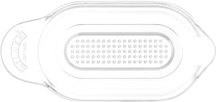 Kilner Rallador multiusos versátil para ajo, frutas y puré de alimentos para bebés, diseño ovalado con recolección de jugos, fácil de verter, apto para lavavajillas